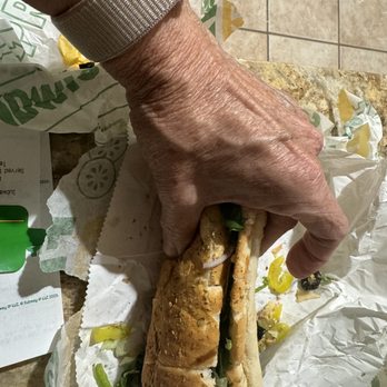 Subway - Shows how flat when closed. Mostly roll - Sandwiches Near Me - Chambersburg, Pennsylvania