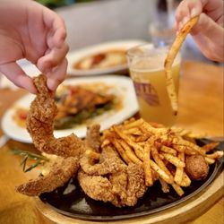 Mardi Gras Tuesday "A Taste Of New Orleans" Sherman Oaks - Catfish Strips and Cajun Fries