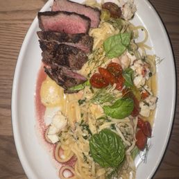 Steak and Lobster Spaghetti Steak and Lobster Spaghetti