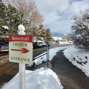 The Crater at Homestead - Directional signage - Scuba Diving Near Me - Midway, Utah