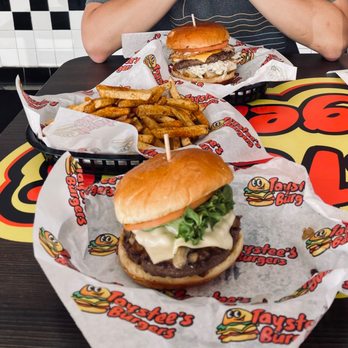Taystee's Burgers - Swiss mushroom burger, Cajun seasoned fries and taystee's special burger. - Burgers Near Me - Dearborn, Michigan