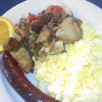 Marston's - Andouile sausage, eggs, and potatoes. YUM!!! - Breakfast & Brunch Near Me - Pasadena, California Marston's - Andouile sausage, eggs, and potatoes. YUM!!! - Breakfast & Brunch Near Me - Pasadena, California