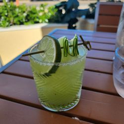 Next Door Beach Bistro - Spicy cucumber margarita