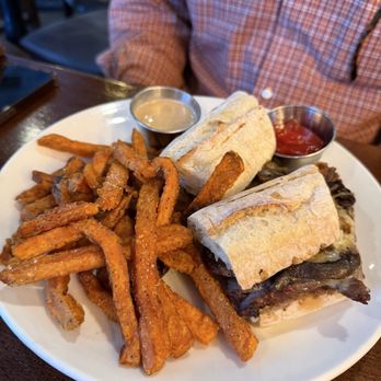 B2 Bistro + Bar - Garlic Steak Sando - Mediterranean Near Me - North Brunswick, New Jersey