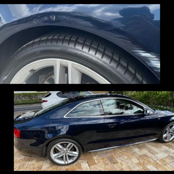 Elite Collision Center - Wheel arch repair on an Audi. - Body Shops Near Me - Mangonia Park, Florida Elite Collision Center - Wheel arch repair on an Audi. - Body Shops Near Me - Mangonia Park, Florida