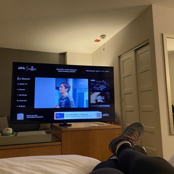Renaissance Chicago O'Hare Suites Hotel - TV welcoming me by name - Hotels Near Me - Chicago, Illinois
