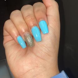 New York Nail Salon - ***NOTE: this was taken a week after I got them done, and its a full set
