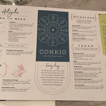 Conejo - Menu - Mexican Near Me - Richmond, Virginia Conejo - Menu - Mexican Near Me - Richmond, Virginia