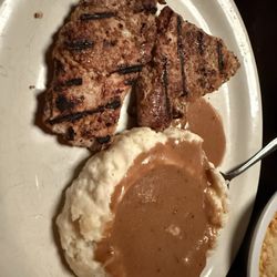 C J Maggie's - Pork loin with homemade mashed potatoes and brown gravy