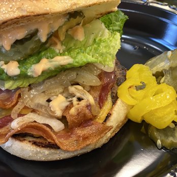 Sur Cafe - Hole In One "sandwich" is a burger; juicy and flavorful - Cafes Near Me - Cedar Hills, Utah Sur Cafe - Hole In One "sandwich" is a burger; juicy and flavorful - Cafes Near Me - Cedar Hills, Utah