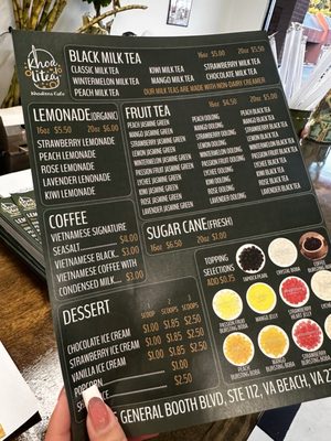 Menu photo 1 Khoalitea Cafe Virginia Beach, VA Menu photo 1 Khoalitea Cafe Virginia Beach, VA