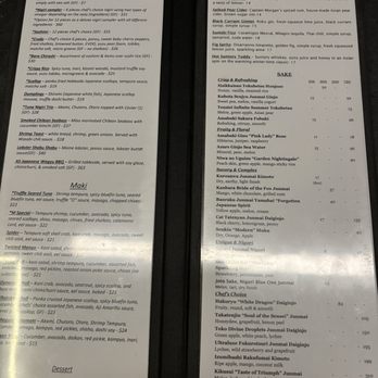 M Sushi - Cary - Menu :) - Sushi Bars Near Me - Cary, North Carolina