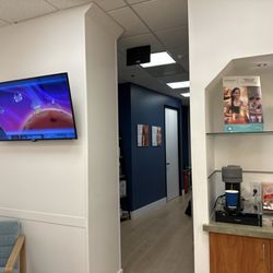 South Coast MedSpa - TV and coffee