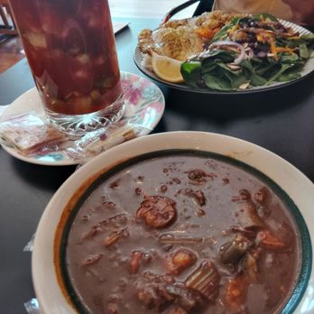 Mac's Downtown - Amazing gumbo, large shrimp appetizer and mixed protein mild plate. (Can adjust spice level) - Seafood Near Me - El Paso, Texas Mac's Downtown - Amazing gumbo, large shrimp appetizer and mixed protein mild plate. (Can adjust spice level) - Seafood Near Me - El Paso, Texas