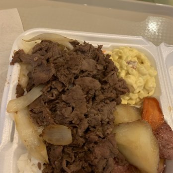 Palace Korean BBQ & Grill - Beef with macaroni salad and - Korean Near Me - Tukwila, Washington Palace Korean BBQ & Grill - Beef with macaroni salad and - Korean Near Me - Tukwila, Washington