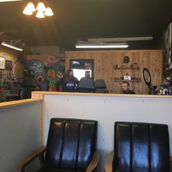 Locomotive Tattoo Studio - My daughter getting ready for her tattoo.