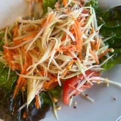 Mom And Son Thai Kitchen - Papaya salad (HOT) if you dare