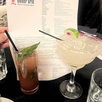 Weber Grill Restaurant - Strawberry and ginger mojito to the left Lychee ginger margarita to the right - Steakhouses Near Me - Indianapolis, Indiana Weber Grill Restaurant - Strawberry and ginger mojito to the left Lychee ginger margarita to the right - Steakhouses Near Me - Indianapolis, Indiana