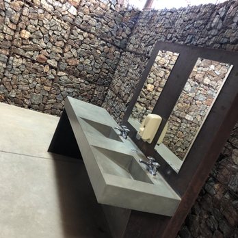 George "Doc" Cavalliere Park - Bathrooms! Awesome and modern!! Open to the AZ elements - Parks Near Me - Scottsdale, Arizona