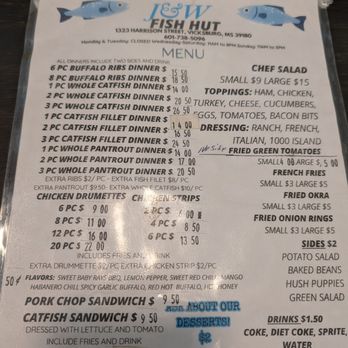 J & W Fish Hut - Southern Near Me - Vicksburg, Mississippi