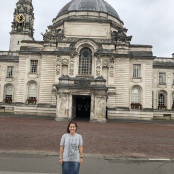 City Hall Cardiff - Me in front of City Hall - Landmarks & Historical Buildings Near Me - Cardiff, CRF
