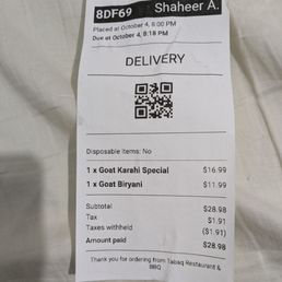 reciept