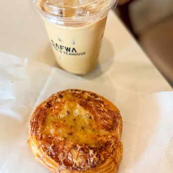 Safwa Cafe - Chili cheese croissant and Spanish Latte - Coffee & Tea Near Me - Somerset, New Jersey Safwa Cafe - Chili cheese croissant and Spanish Latte - Coffee & Tea Near Me - Somerset, New Jersey