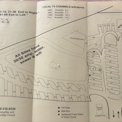 Corral Drive In RV Park - Park map