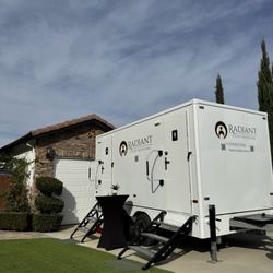 Radiant Luxury Restrooms - Luxury 4-Stall Trailer here for all your special-event needs!