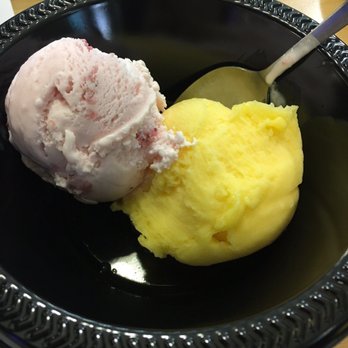 8th Street Campus Kitchen - Dessert mango ice cream and strawberry ice cream - New American Near Me - Miami, Florida