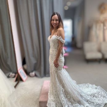 Fleurish L.A. - Calla Blanche "Daenerys" Dress (with added off shoulder sleeves) - Bridal Near Me - Los Angeles, California