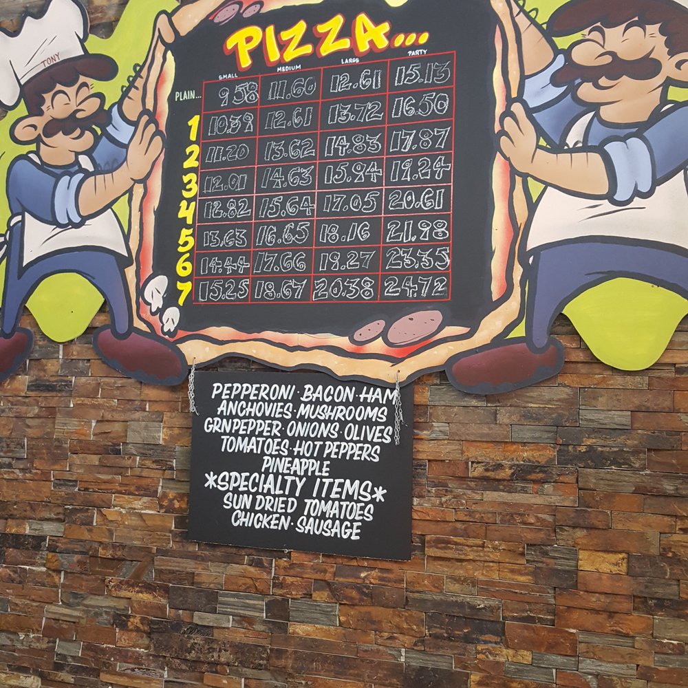 Tony's & Nick's Place - a pizza menu - Pizza Near Me - Toronto, Ontario