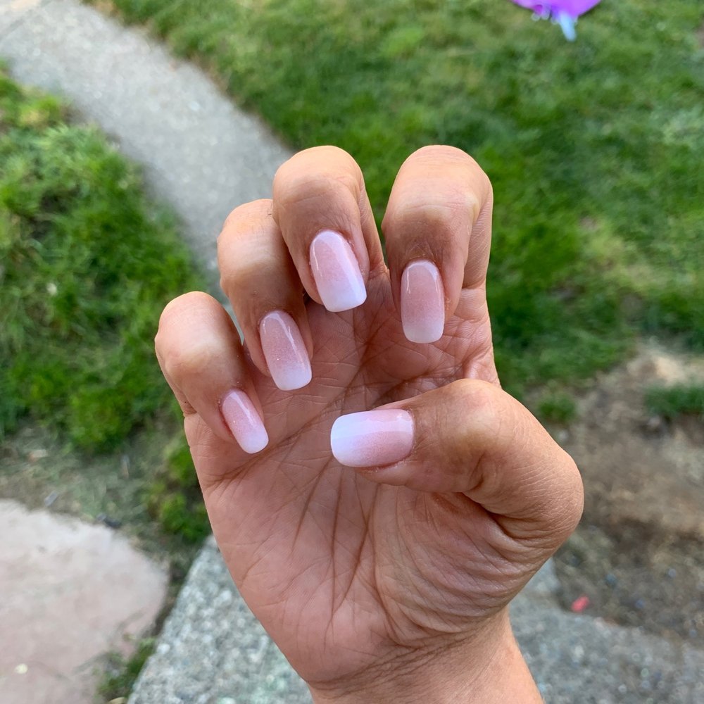 Angel Nails Spa - Ombré Dip Powder nails w/ tips - Nail Salons Near Me - Seattle, Washington Angel Nails Spa - Ombré Dip Powder nails w/ tips - Nail Salons Near Me - Seattle, Washington
