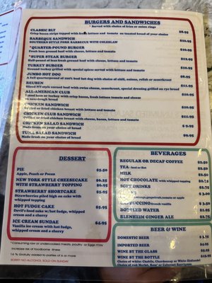 Menu photo 1 Sombrero Restaurant Hamer, SC