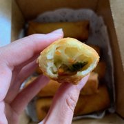 Photo of Hoy-Ka Thai Restaurant - Los Angeles, CA, United States. Inside vegetable egg roll $9