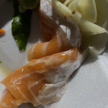 Sushi Ken - Salmon sashimi with skin attached(white) - Japanese Near Me - Newnan, Georgia