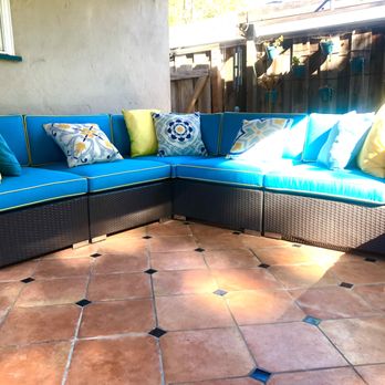 MG Reupholstery & Custom - Colorful cushions of patio furniture - Furniture Reupholstery Near Me - Gilroy, California