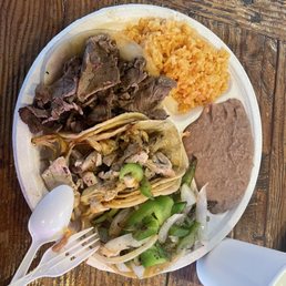Three taco plate