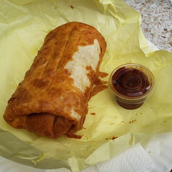 Burrito Express - Chicken chimichanga with complimentary hot sauce, tasty and made me full - Mexican Near Me - Pasadena, California Burrito Express - Chicken chimichanga with complimentary hot sauce, tasty and made me full - Mexican Near Me - Pasadena, California