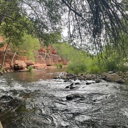 Trails End Mobile Home Park - The creek behind the trailer park. Some nice swimming and a great place to take the dogs!!