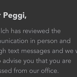 Brightwood Dental - Dentist actually reviewed the texts and agreed that I was in the wrong!! Unbelievable!