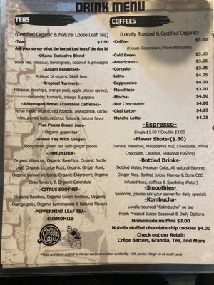Menu photo 3 Ohana Cafe Saugerties, NY