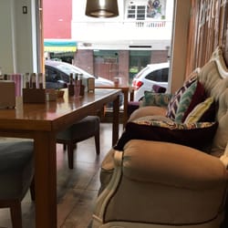 Moka & Deli - The super cute interior with colorful chairs and comfy chairs