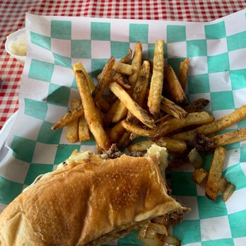 Burger Time Machine - Philly on Hoagie Roll - Burgers Near Me - Denton, Texas
