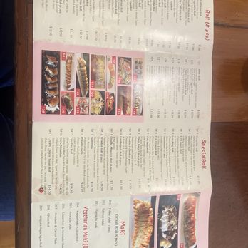 Sushi Tao - Menu - Back Page - Japanese Near Me - Arcata, California