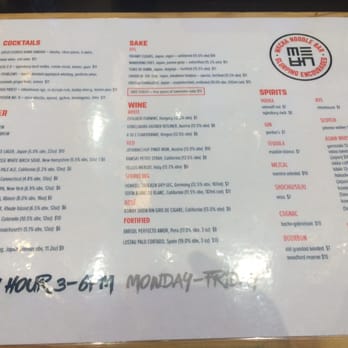 Mecha Noodle Bar - Drinks Menu - Ramen Near Me - Fairfield, Connecticut