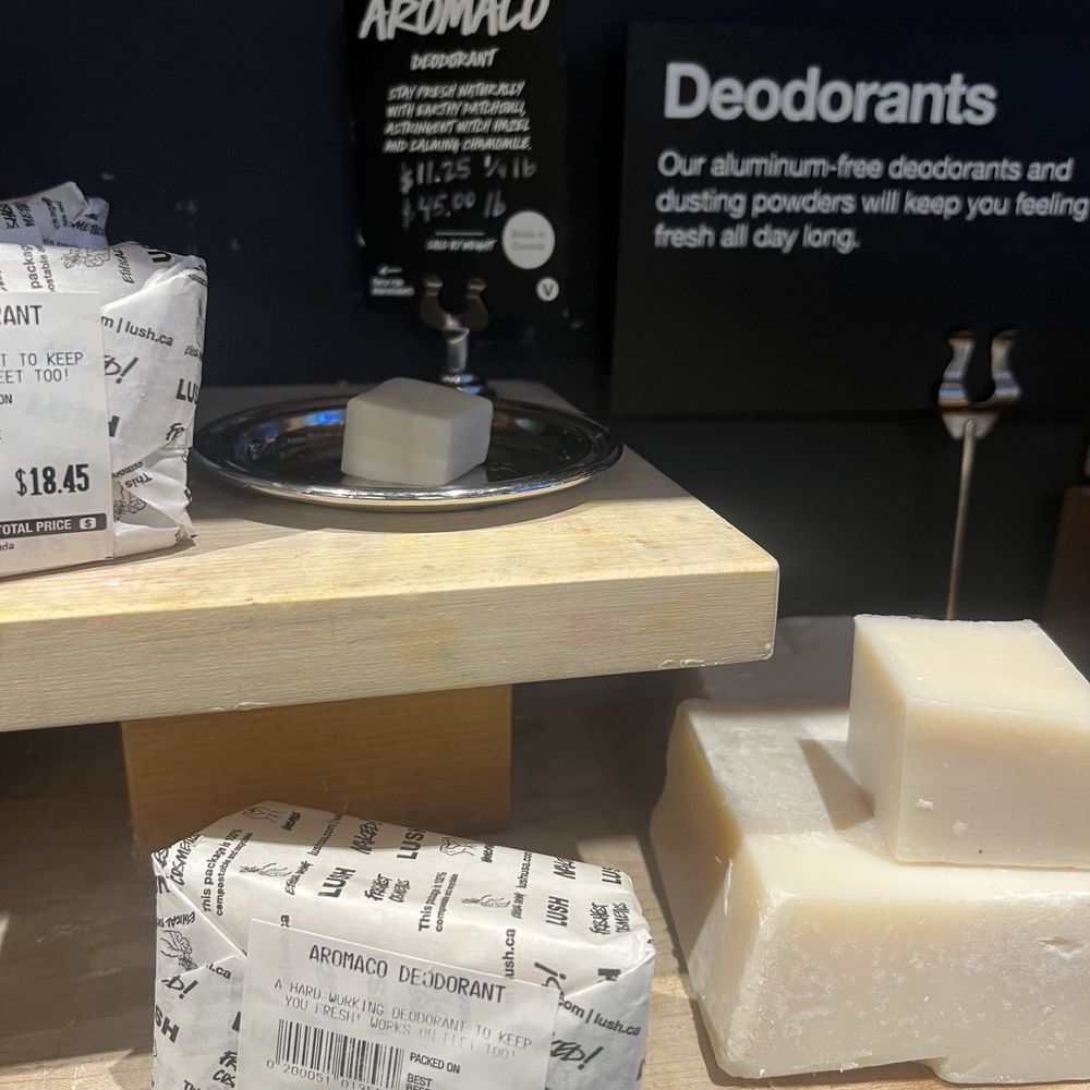 Lush Cosmetics - Aromaco, organic deodorant. My new fav. - Cosmetics & Beauty Supply Near Me - San Antonio, Texas