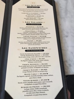 Menu photo 3 Castillo Forestal Santiago, RM