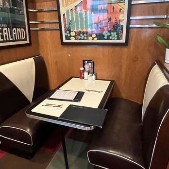 Daily Planet Diner - Our booth seat - American Near Me - Lagrangeville, New York