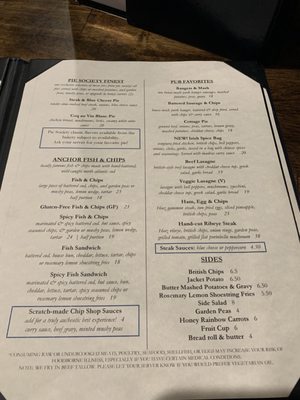 Menu photo 2 The Crown & Anchor Pub Pooler, GA Menu photo 2 The Crown & Anchor Pub Pooler, GA